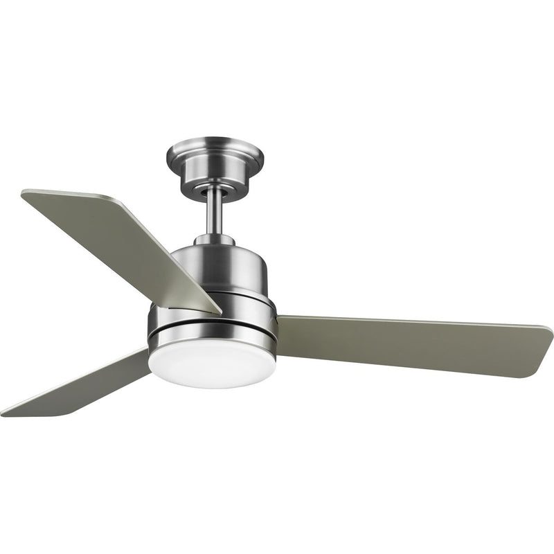 Progress P2555-0930K Trevina II Collection 44" Three-Blade Brushed Nickel Ceiling Fan Main Image.jpg