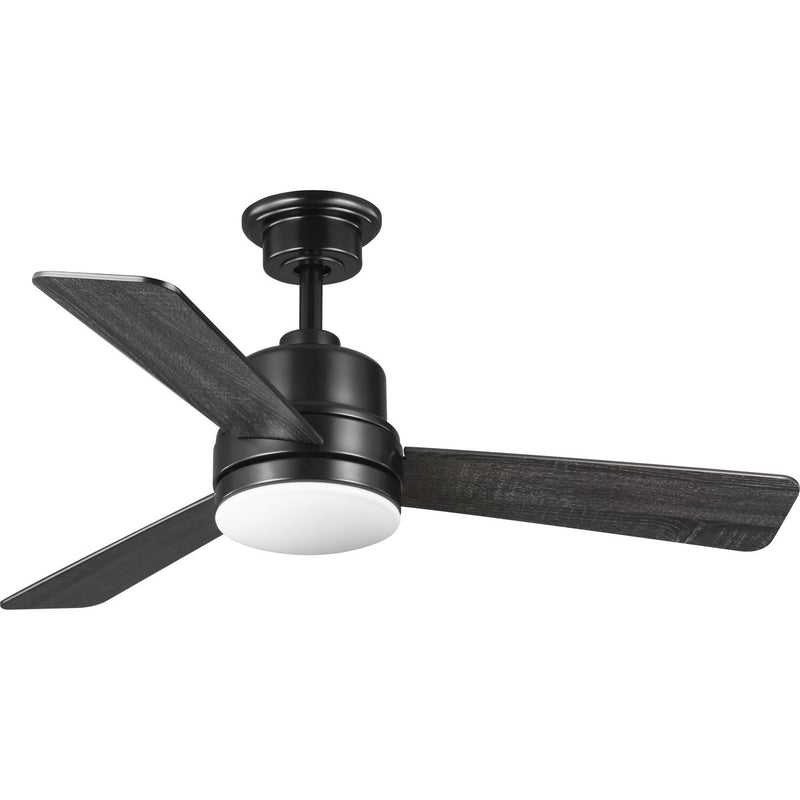 Progress P2555-3130K Trevina II Collection 44" Three-Blade Black Ceiling Fan Main Image.jpg
