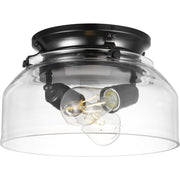 Progress P260000-31M-WB Springer Collection Matte Black Clear Glass Light Kit Main Image.jpg