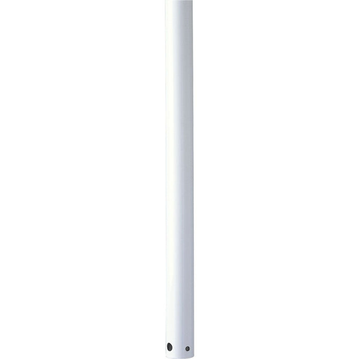 Progress P2603-30 AirPro Collection 12 In. Ceiling Fan Downrod in White Main Image.jpg