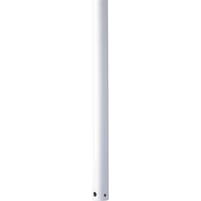 Progress P2604-28 AirPro Collection 18 In. Ceiling Fan Downrod in White Main Image.jpg