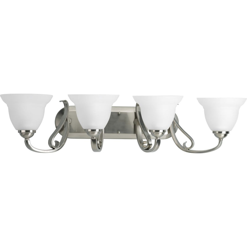 Progress P2884-09 Torino Collection Four-Light Brushed Nickel Etched Glass Transitional Bath Vanity Light Main Image.jpg