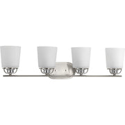 Progress P300007-009 West Village Collection Four-Light Brushed Nickel Etched Double Prismatic Glass Farmhouse Bath Vanity Light Main Image.jpg