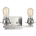 Progress P300009-009 Debut Collection Two-Light Brushed Nickel Farmhouse Bath Vanity Light Main Image.jpg