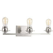 Progress P300010-009 Debut Collection Three-Light Brushed Nickel Farmhouse Bath Vanity Light Main Image.jpg