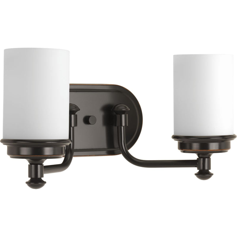 Progress P300013-139 Glide Collection Two-Light Rubbed Bronze Etched Opal Glass Coastal Bath Vanity Light Main Image.jpg