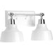 Progress P300040-015 Bramlett Collection Two-Light Polished Chrome White Metal Shade Coastal Bath Vanity Light Main Image.jpg