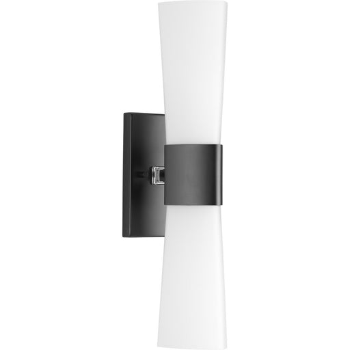 Progress P300062-031 Zura Collection Two-Light Matte Black Etched Opal Glass Modern Bath Vanity Light Main Image.jpg