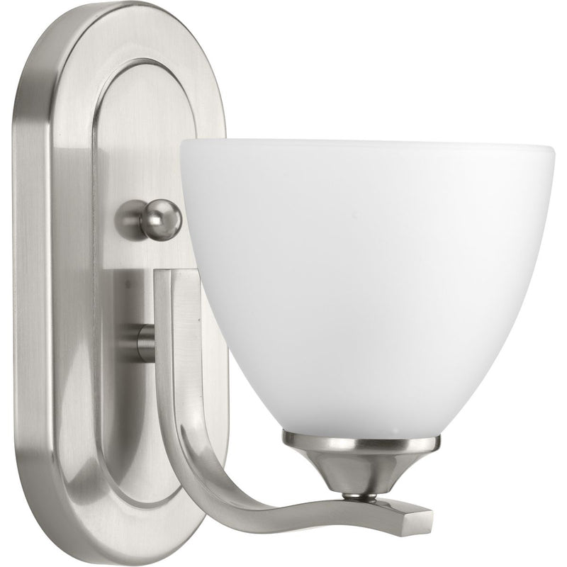 Progress P300095-009 Laird Collection One-Light Brushed Nickel Etched Glass Traditional Bath Vanity Light Main Image.jpg