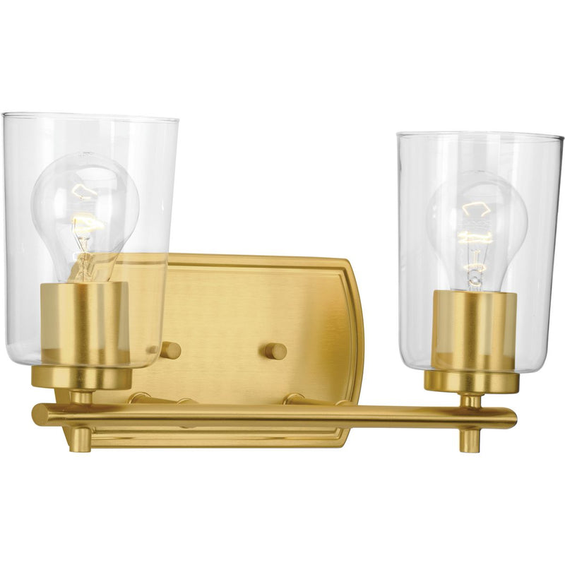 Progress P300155-012 Adley Collection Two-Light Satin Brass Clear Glass New Traditional Bath Vanity Light Main Image.jpg