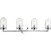 Progress P300177-015 Signal Collection Four-Light Polished Chrome Clear Glass Coastal Bath Vanity Light Main Image.jpg