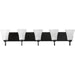 Progress P300237-031 Classic Collection Five-Light Matte Black Etched Glass Traditional Bath Vanity Light Main Image.jpg