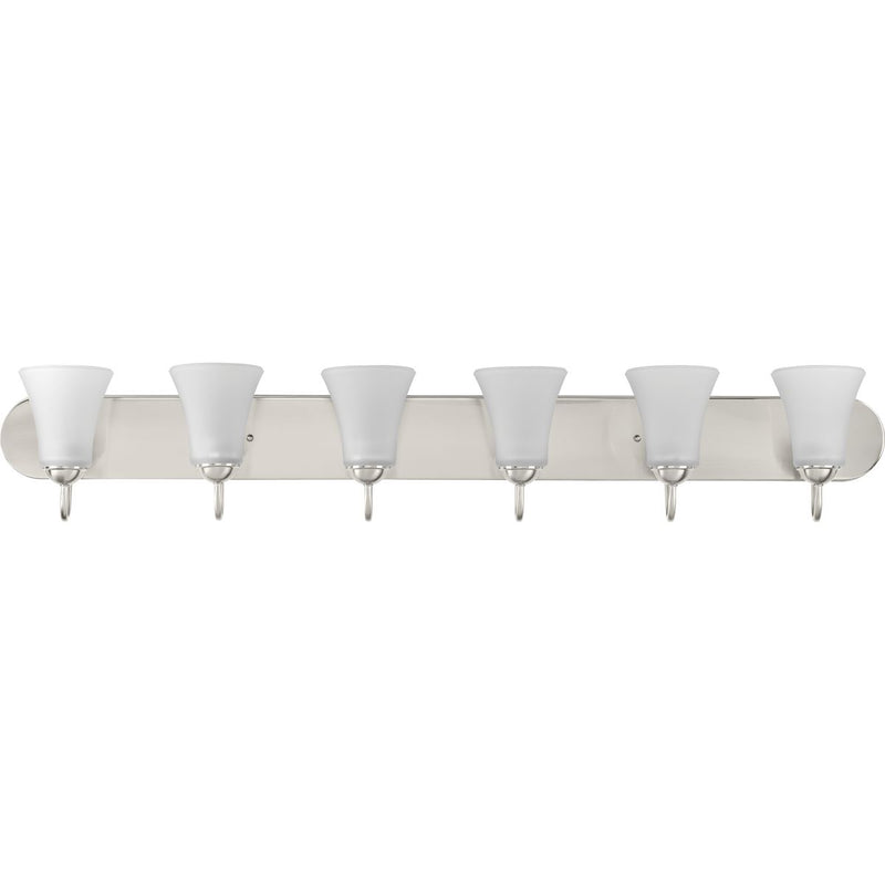 Progress P300238-009 Classic Collection Six-Light Brushed Nickel Etched Glass Traditional Bath Vanity Light Main Image.jpg