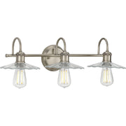 Progress P300288-081 Fayette Collection Three-Light Antique Nickel Clear Glass Farmhouse Bath Vanity Light Main Image.jpg