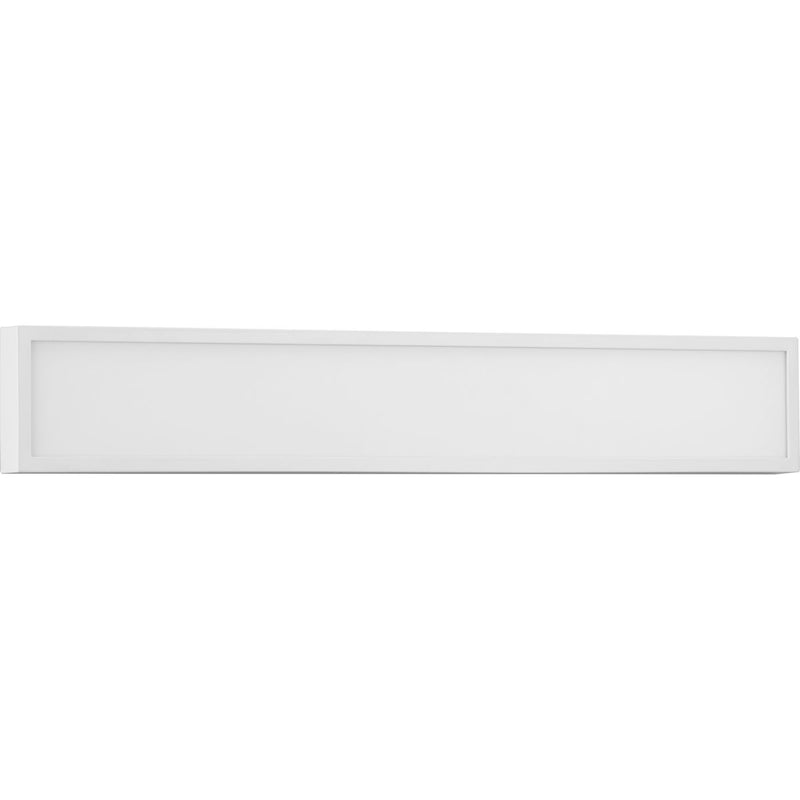 Progress P300306-028-CS Everlume LED 32-inch Satin White Modern Style Bath Vanity Wall or Ceiling Light with Selectable 3000K/4000K Light Color Main Image.jpg