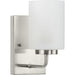 Progress P300327-009 Merry Collection One-Light Brushed Nickel and Etched Glass Transitional Style Bath Vanity Wall Light Main Image.jpg