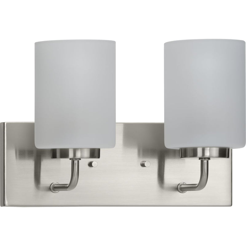 Progress P300328-009 Merry Collection Two-Light Brushed Nickel and Etched Glass Transitional Style Bath Vanity Wall Light Main Image.jpg