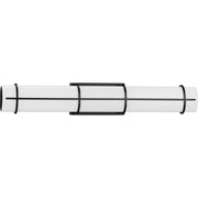 Progress P300333-031-30 Grid LED Collection 30-inch Black and White Linen Acrylic Modern Style Bath Vanity Wall Light Main Image.jpg