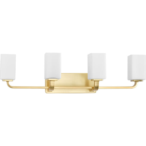 Progress P300371-012 Cowan Collection Four-Light Modern Satin Brass Etched Opal Glass Bath Vanity Light Main Image.jpg