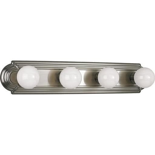 Progress P3025-09 Broadway Collection Four-Light Brushed Nickel Traditional Bath Vanity Light Main Image.jpg