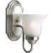 Progress P3051-09 One-Light Brushed Nickel Alabaster Glass Traditional Bath Vanity Light Main Image.jpg