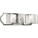 Progress P3076-104WB Caress Collection Two-Light Polished Nickel Clear Water Glass Luxe Bath Vanity Light Main Image.jpg