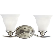 Progress P3191-09 Trinity Collection Two-Light Brushed Nickel Etched Glass Traditional Bath Vanity Light Main Image.jpg