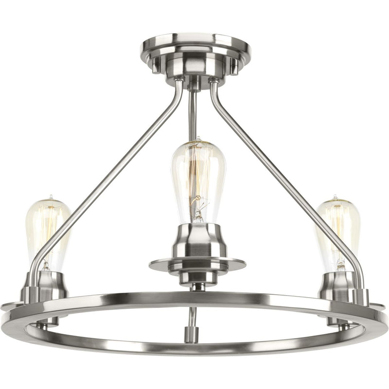 Progress P350036-009 Debut Collection Three-Light Semi-Flush Convertible Main Image.jpg