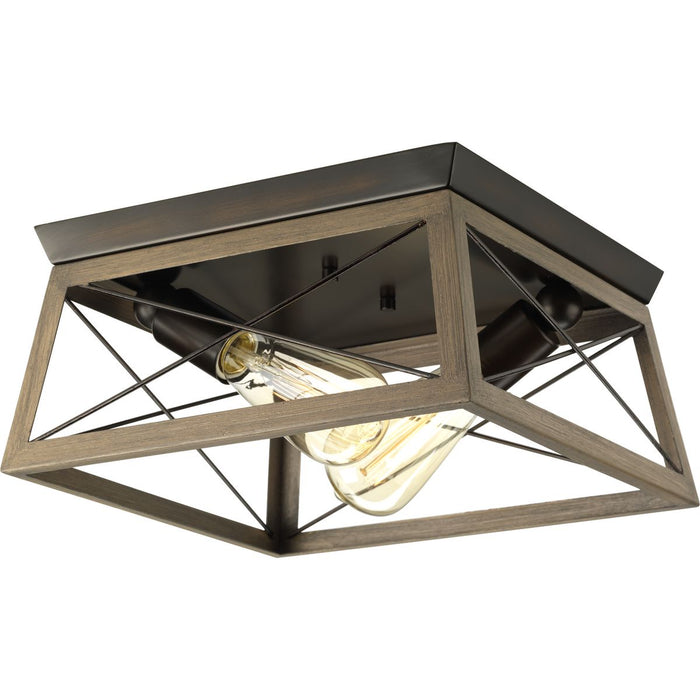 Progress P350039-020 Briarwood Collection Two-Light Flush Mount Main Image.jpg