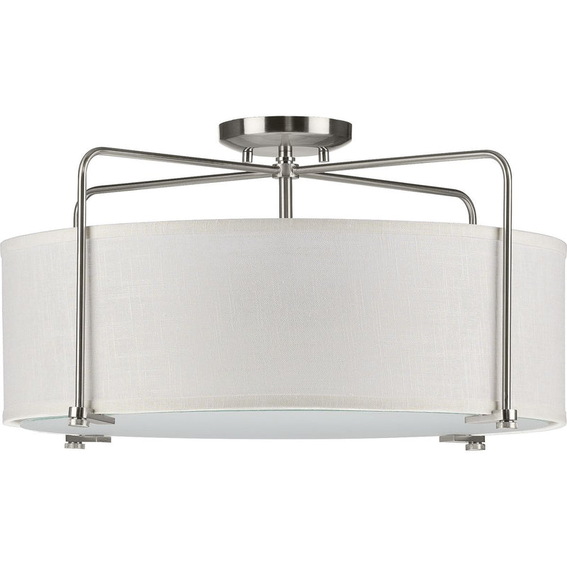 Progress P350110-009 Kempsey Collection Three-Light Semi-Flush Convertible Main Image.jpg