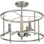 Progress P350150-009 Durrell Collection Brushed Nickel Semi-Flush Convertible Main Image.jpg