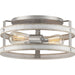 Progress P350169-141 Gulliver Collection Two-Light Galvanized and Antique Whitewashed Farmhouse Style Flush Mount Ceiling Light Main Image.jpg