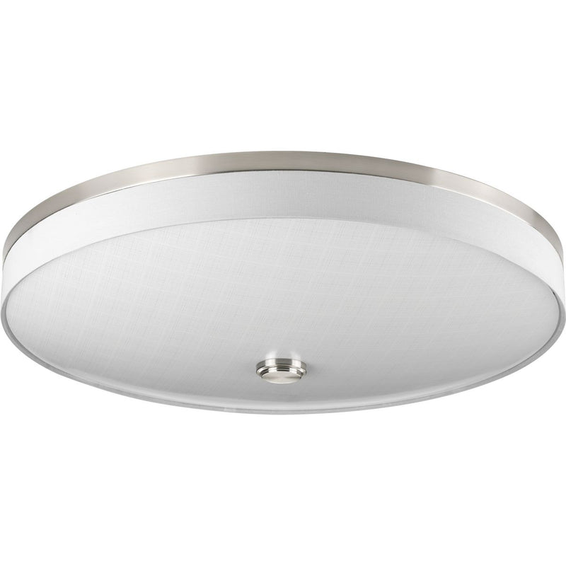 Progress P3612-0930K9 Weaver LED Collection Three-Light LED 22" Flush Mount Main Image.jpg