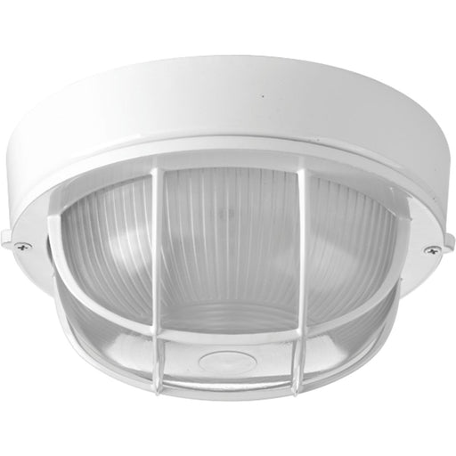 Progress P3709-30 One-Light Bulkhead 7-7/8" Flush Mount Main Image.jpg