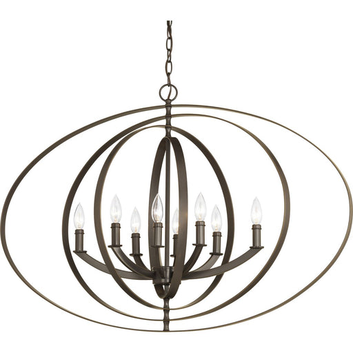 Progress P3791-20 Equinox Collection Eight-Light Oval Pendant Main Image.jpg