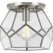 Progress P3868-09 Cinq Collection Brushed Nickel One-Light 12" Flush Mount Main Image.jpg