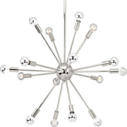 Progress P400041-104 Ion Collection Sixteen-Light Polished Nickel Mid-Century Modern Chandelier Light Main Image.jpg