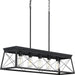 Progress P400048-031 Briarwood Collection Five-Light Textured and Cerused Black Farmhouse Style Linear Island Chandelier Light Main Image.jpg