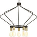 Progress P400105-020 Hangar Collection Five-Light Antique Bronze Farmhouse Chandelier Light Main Image.jpg