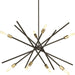 Progress P400109-020 Astra Collection Eight-Light Antique Bronze Mid-Century Modern Chandelier Light Main Image.jpg