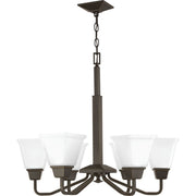 Progress P400119-020 Clifton Heights Collection Six-Light Antique Bronze Etched Glass Craftsman Chandelier Light Main Image.jpg