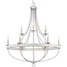 Progress P400159-141 Gulliver Collection Nine-Light Galvanized Finish Coastal Chandelier Light Main Image.jpg