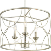 Progress P400177-134 Landree Collection Three-Light Silver Ridge Luxe Chandelier Light Main Image.jpg