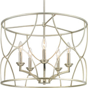Progress P400178-134 Landree Collection Five-Light Silver Ridge Luxe Chandelier Light Main Image.jpg