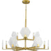 Progress P400217-109 Rae Collection Nine-Light Brushed Bronze White Alabaster Glass Luxe Chandelier Light Main Image.jpg