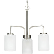 Progress P400274-009 Merry Collection Three-Light Brushed Nickel and Etched Glass Transitional Style Chandelier Light Main Image.jpg