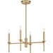 Progress P400293-163 Elara Collection Four-Light New Traditional Vintage Brass  Chandelier Light Main Image.jpg