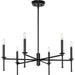 Progress P400294-31M Elara Collection Six-Light New Traditional Matte Black  Chandelier Light Main Image.jpg