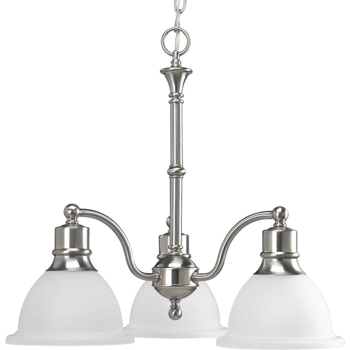 Progress P4280-09 Madison Collection Three-Light Brushed Nickel Etched Glass Traditional Chandelier Light Main Image.jpg