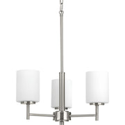 Progress P4318-09 Replay Collection Three-Light Brushed Nickel Etched Glass Modern Chandelier Light Main Image.jpg